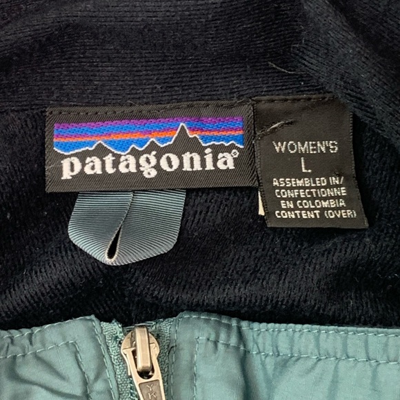 Women’s Patagonia Steele Blue w/ Lining Windbreaker Parka Size Large L - Picture 10 of 10